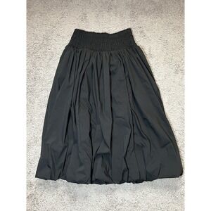 Women's Truth By Republic Bubble Hem Skirt Small Elastic Waist Black